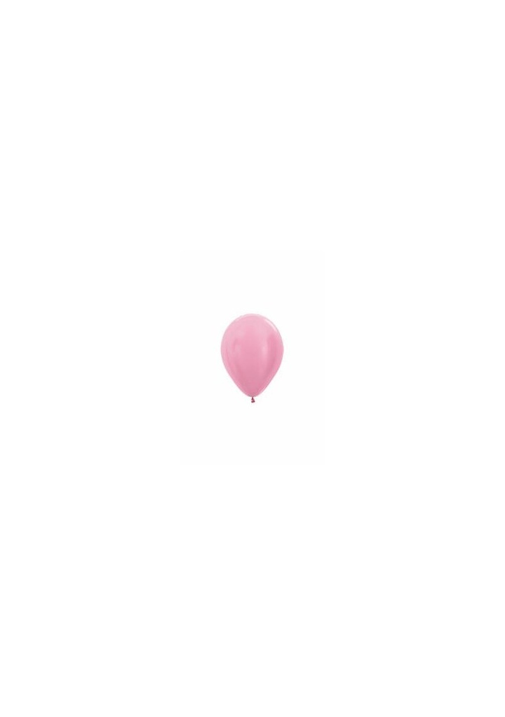 Satin Pearl - Pink Latex Balloon - (5" / 12cm)