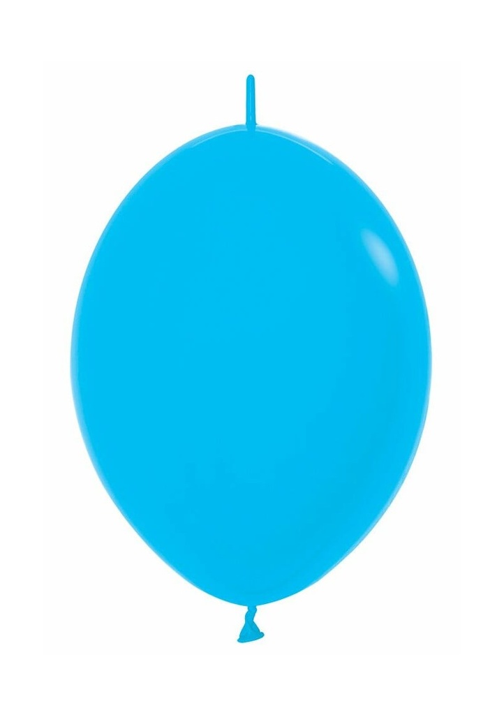 Fashion Solid - Blue Link-o-Loon Latex Balloon  - (12" / 30cm)
