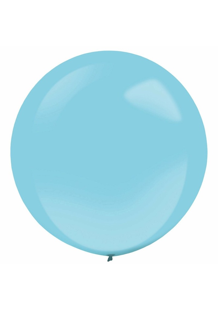 Everts Latex Balloon Caribbean Blue Fashion - (24"/60cm) - 4pcs