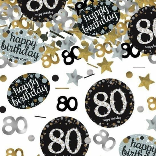 80th Gold Sparkling Celebration Confetti – 34g