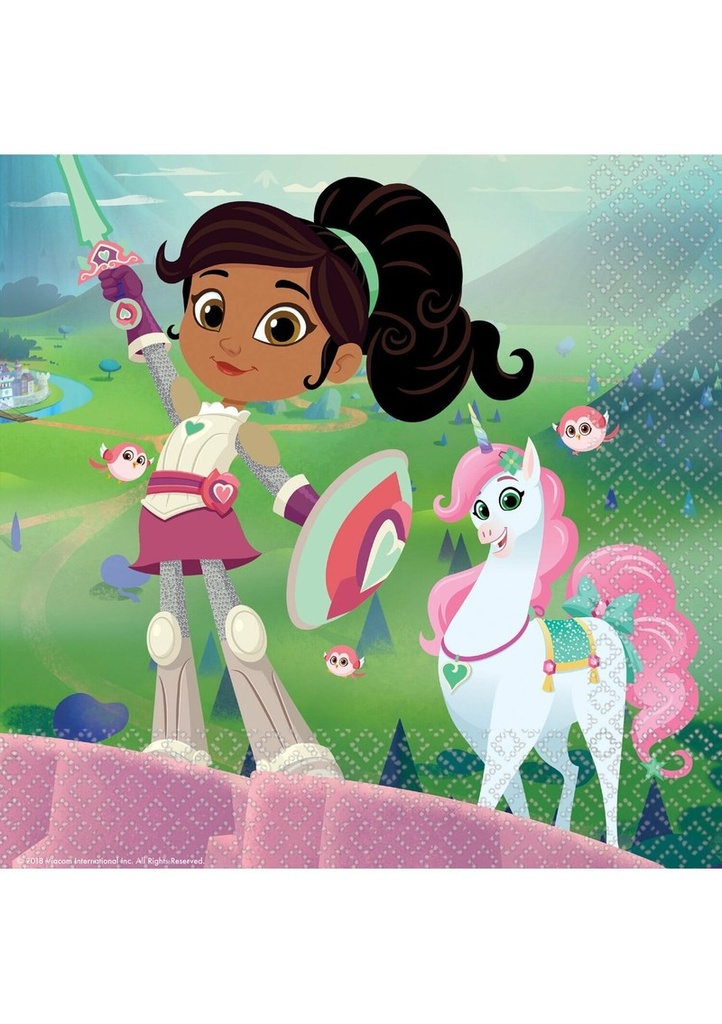 Nella The Princess Knight Napkins 33cm x 33cm - 16pk