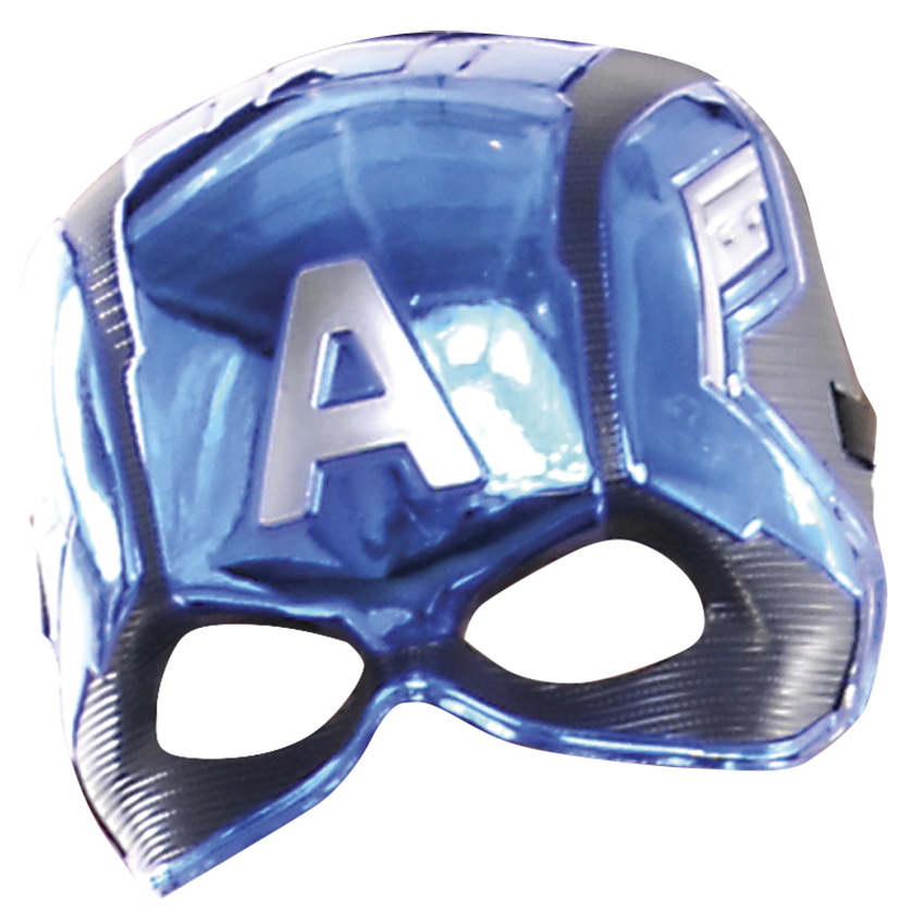 Captain America Metallic Mask - Child One Size