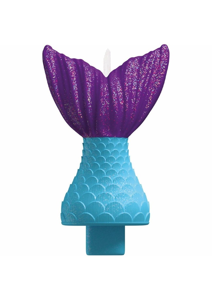 Mermaid Wishes Tail Birthday Candle - 12.9cm