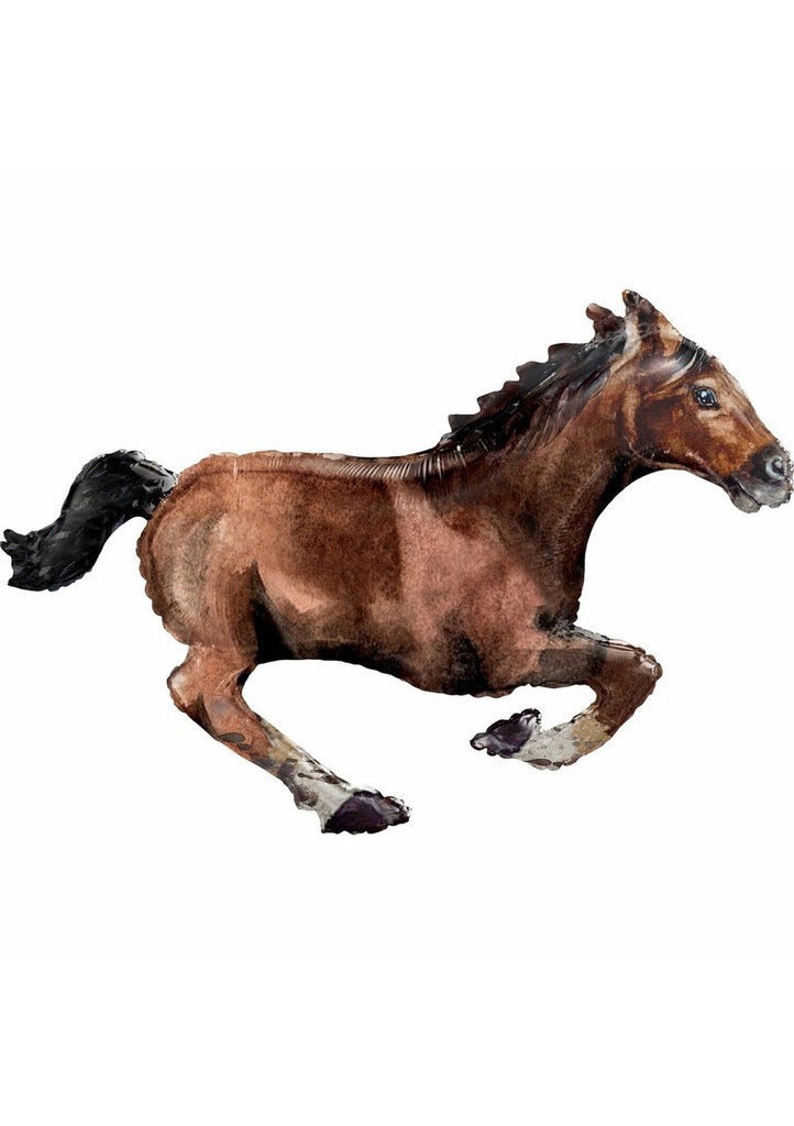 Galloping Horse SuperShape Foil Balloon - 101cm x 63cm