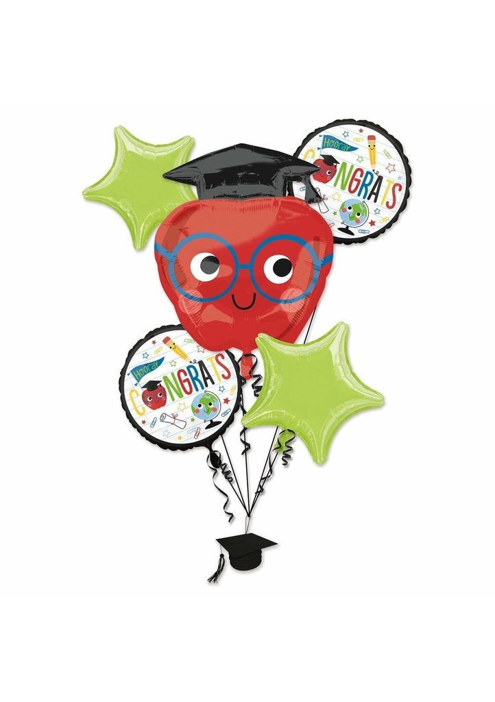 Graduation Congrats Bouquet Future Dreams Foil Balloons - 5pk