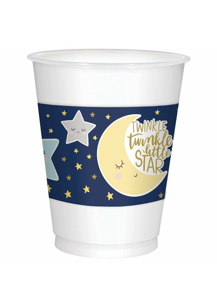 Twinkle Little Star Plastic Cups 473ml - 25pk