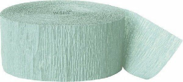 Crepe Streamer Mint (81ft) - 4.45cm x 24.6cm