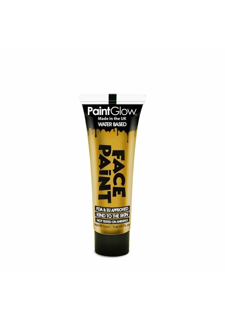 [40851] Face & Body Paint (Non UV) Water Based (13ml) - Gold