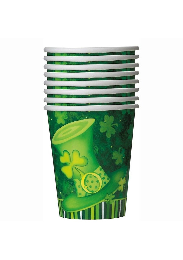 St Patrick's Day Paper Cups (270ml) - 8pk