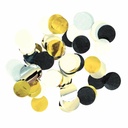 Confetti Deco Gold Silver White & Black - 15g
