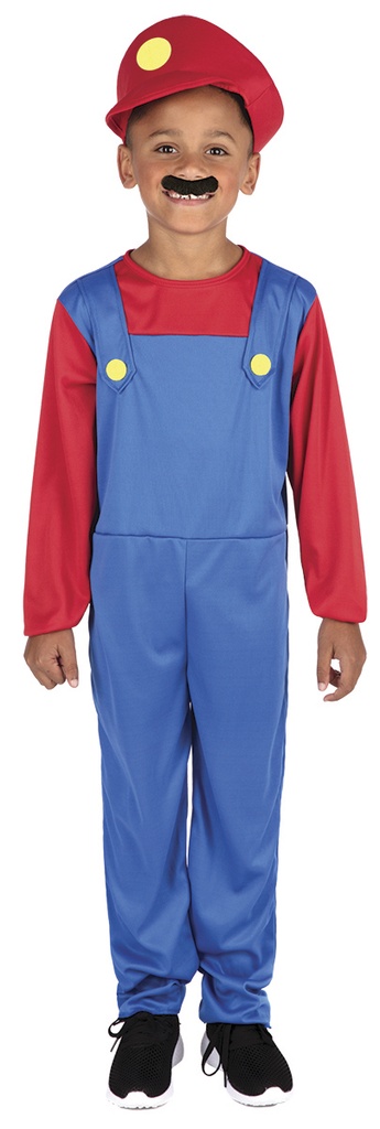 Mario Plumber Classic Costume - Age 9 to 10 Years