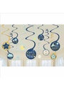 Twinkle Little Star Swirl Decorations - 12pk