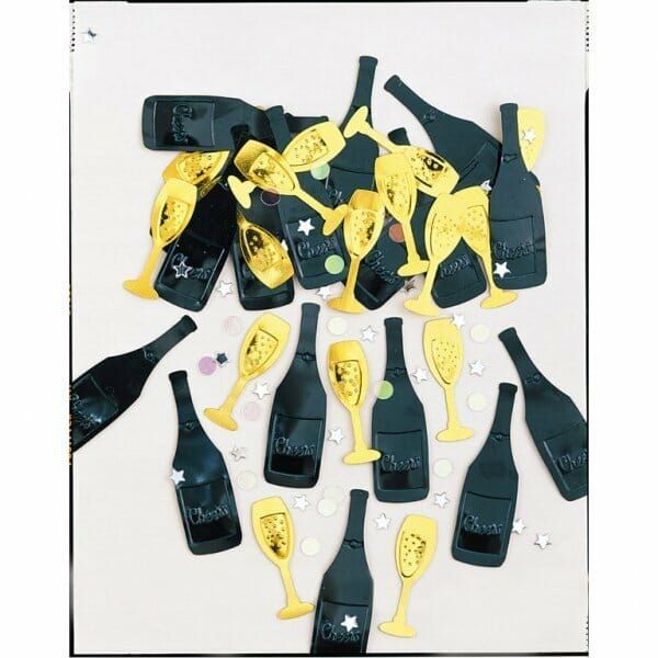[INT36866] Confetti Cheers Black Silver & Gold - 14g