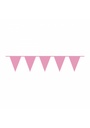 Pennant Flag Banner Plastic Bright Pink - 10m x 32cm
