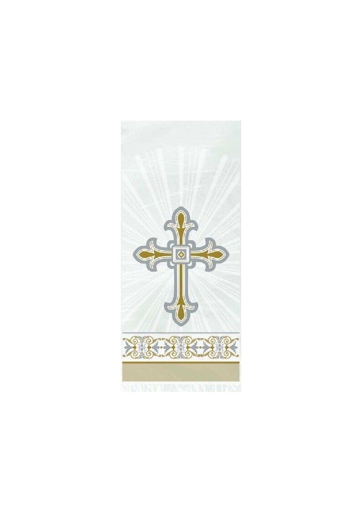 Radiant Cross Silver & Gold Party / Gift Bags (29cm x 13cm) - 20pk