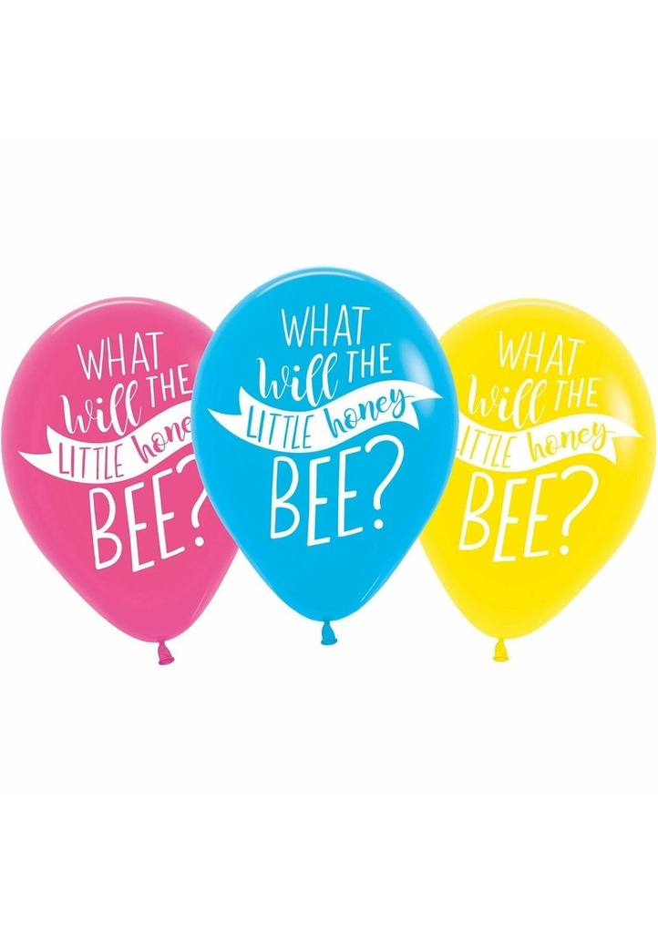 What Will It Bee? 11'' Latex Balloons - 6pk