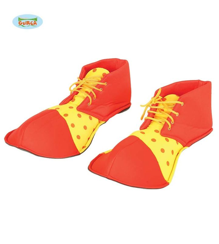 [17539] Clown Shoes Red & Yellow - 36cm