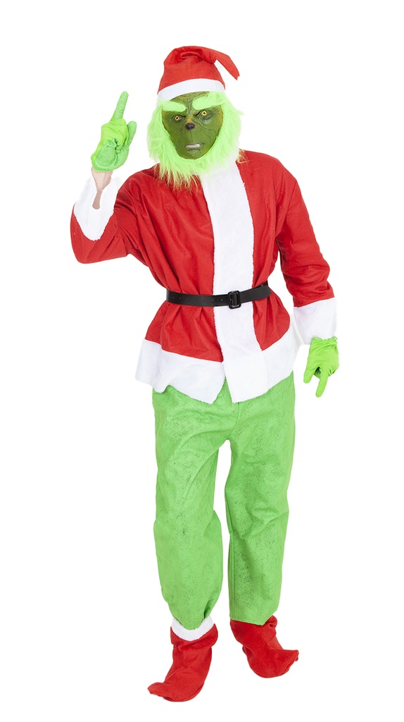 Mr Grinch Costume - Adult Size Medium