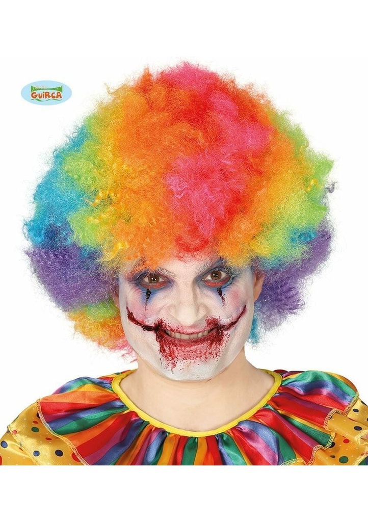 Multicoloured Afro Wig - Adult One Size