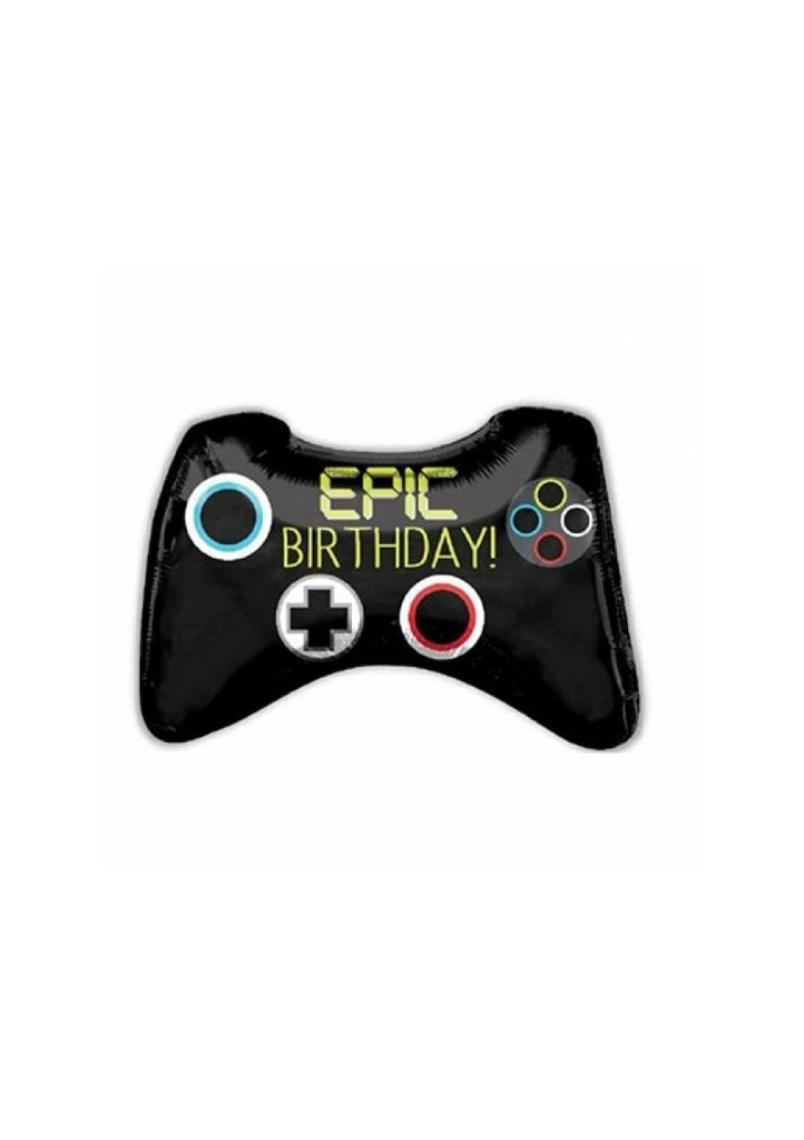 [3780401] Epic Birthday Game Controller SuperShape Foil Balloon - 28'' x 18'' ( 71cm x 45cm )