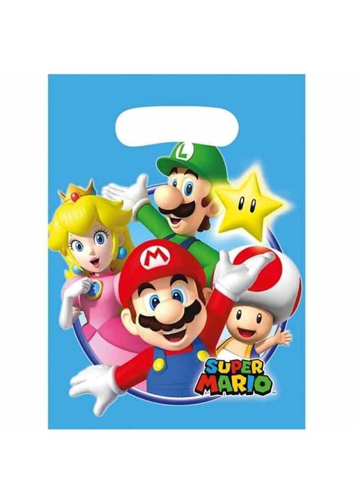 [9901541] Super Mario Party Bags - 8pk