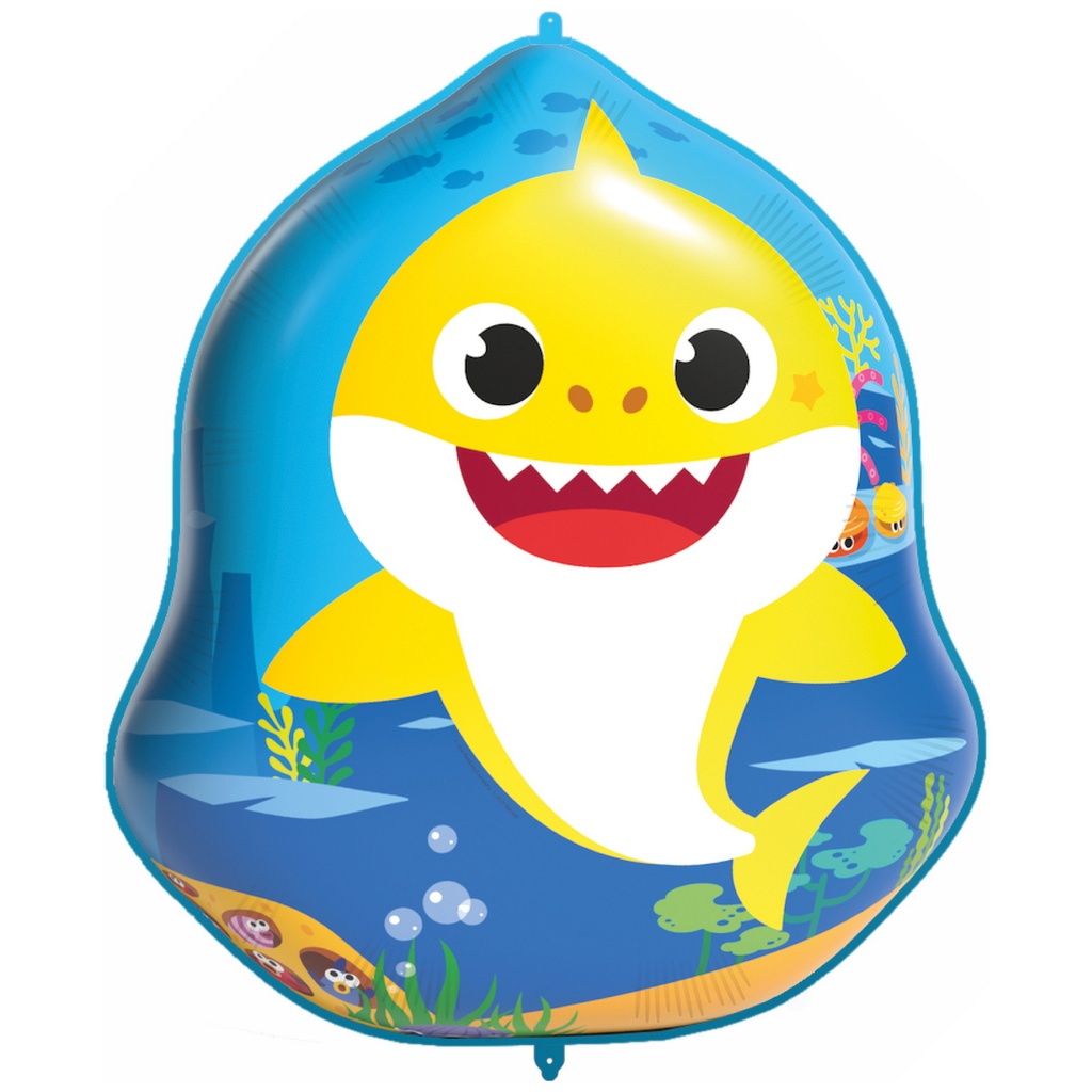[97998] Baby Shark Shaped Supersize Foil Balloon 68x87.5cm