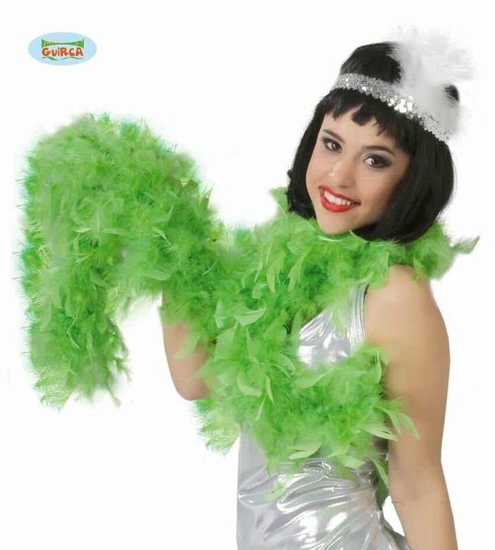 Boa With Green Feather (40 Grams) - 1.80m