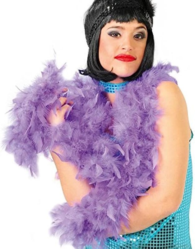 Boa With Lilac Feather (40 Grams) - 1.80m