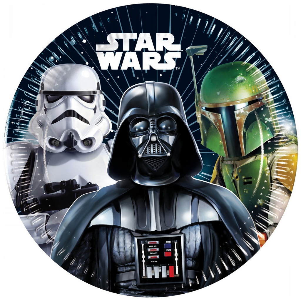 [94056] Star Wars Galaxy FSC Paper Plates Medium 20cm - 8pk