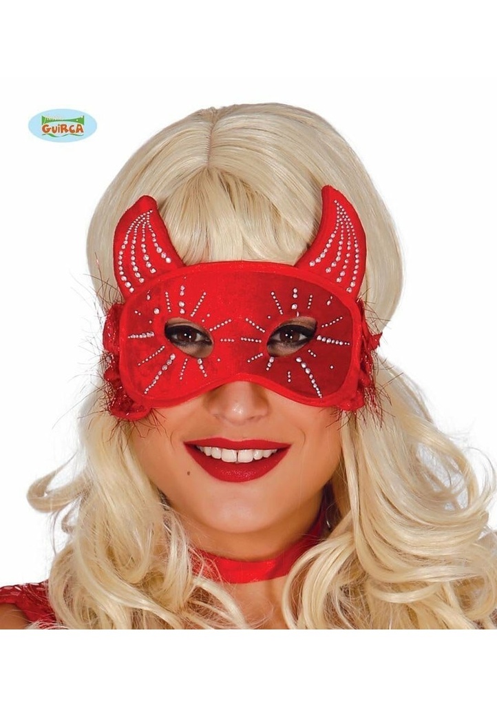 Red Devil Mask - Adult One Size
