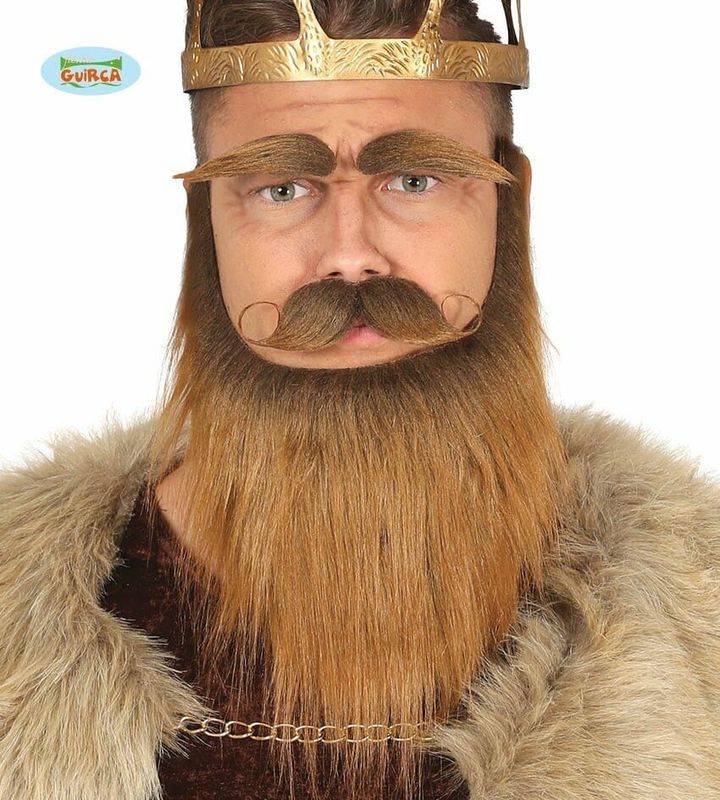 [11973] Brown Beard, Moustache & Eyebrows - 11973