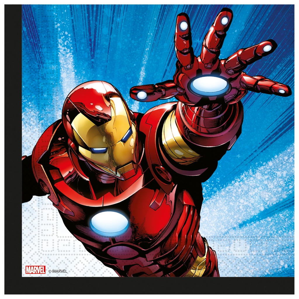 [97301] Avengers Evergreen FSC Paper Napkins 33x33cm - 20pk
