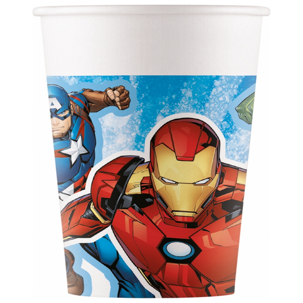 [97300] Avengers Evergreen FSC Paper Cups 200ml - 8pk