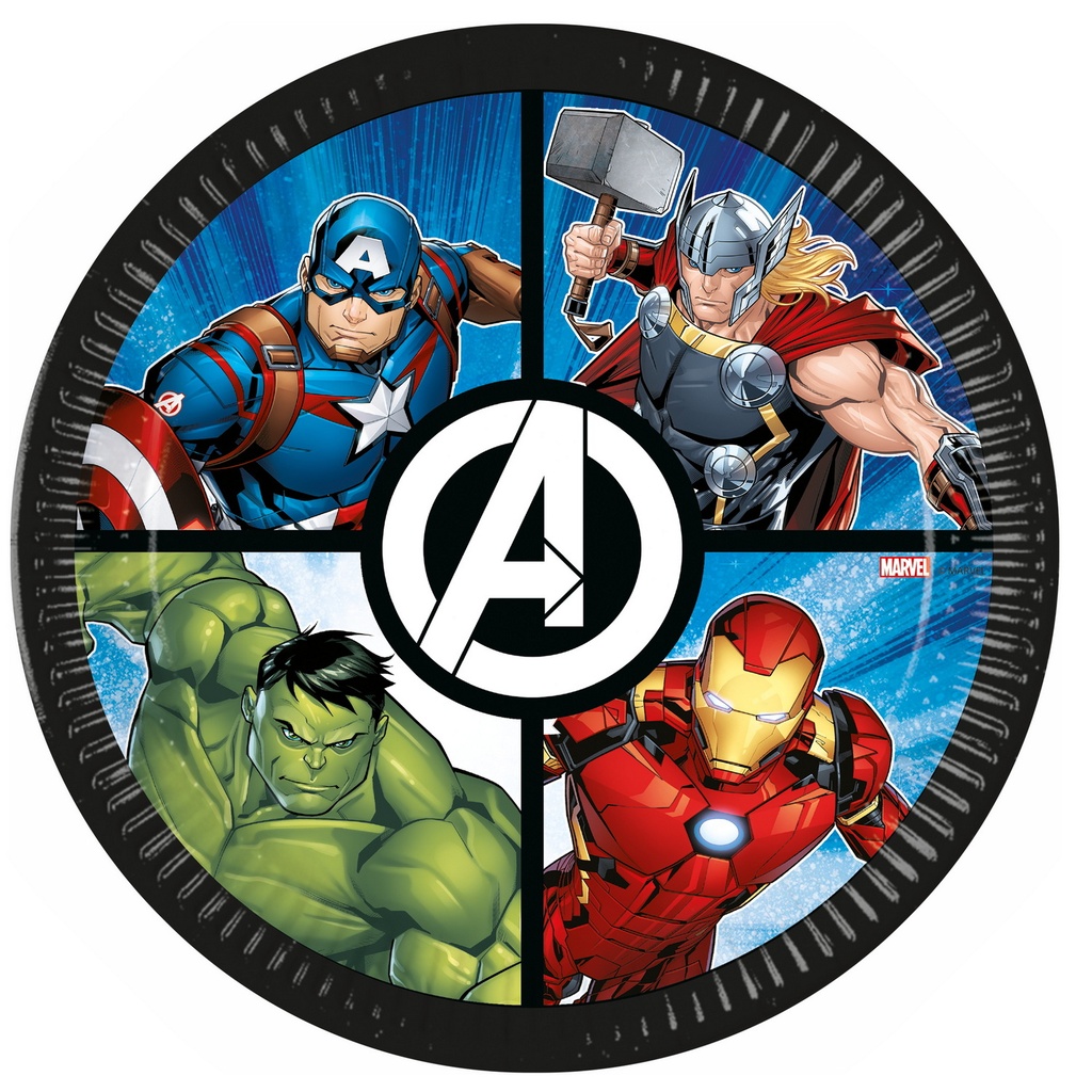 [97298] Avengers Evergreen FSC Paper Plates 23cm - 8pk