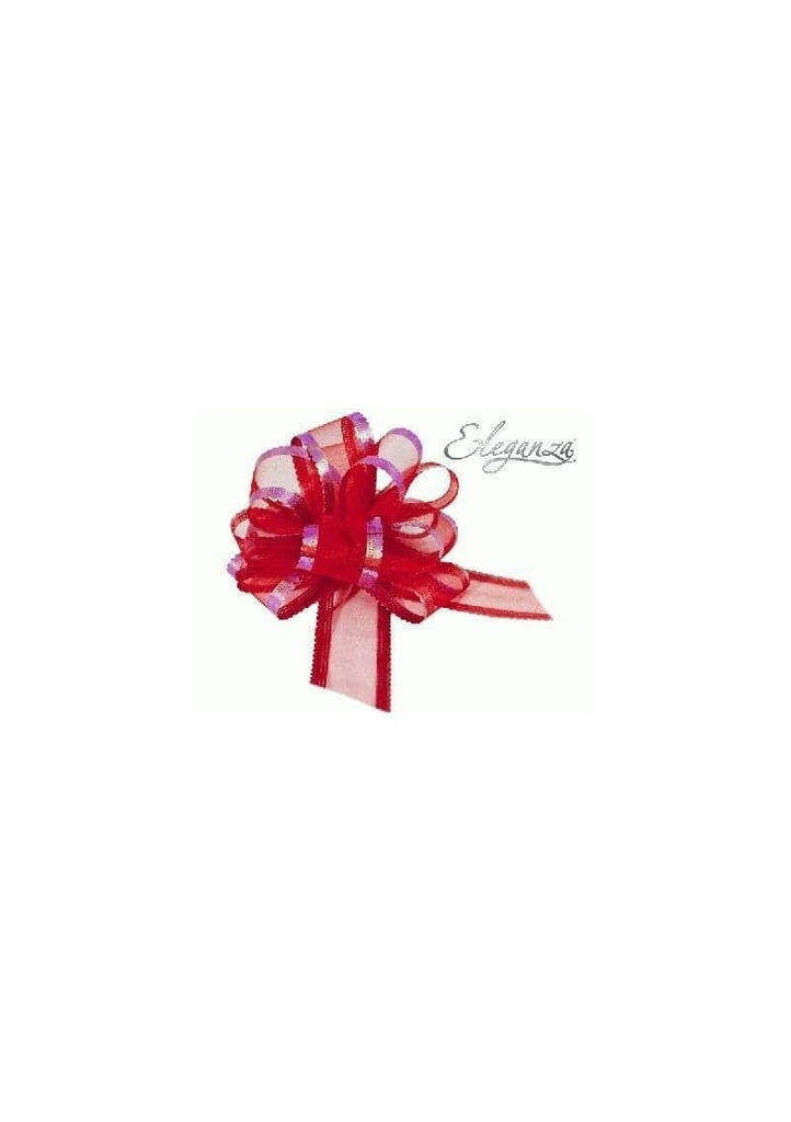 Pull Bow Organza Red - 50mm