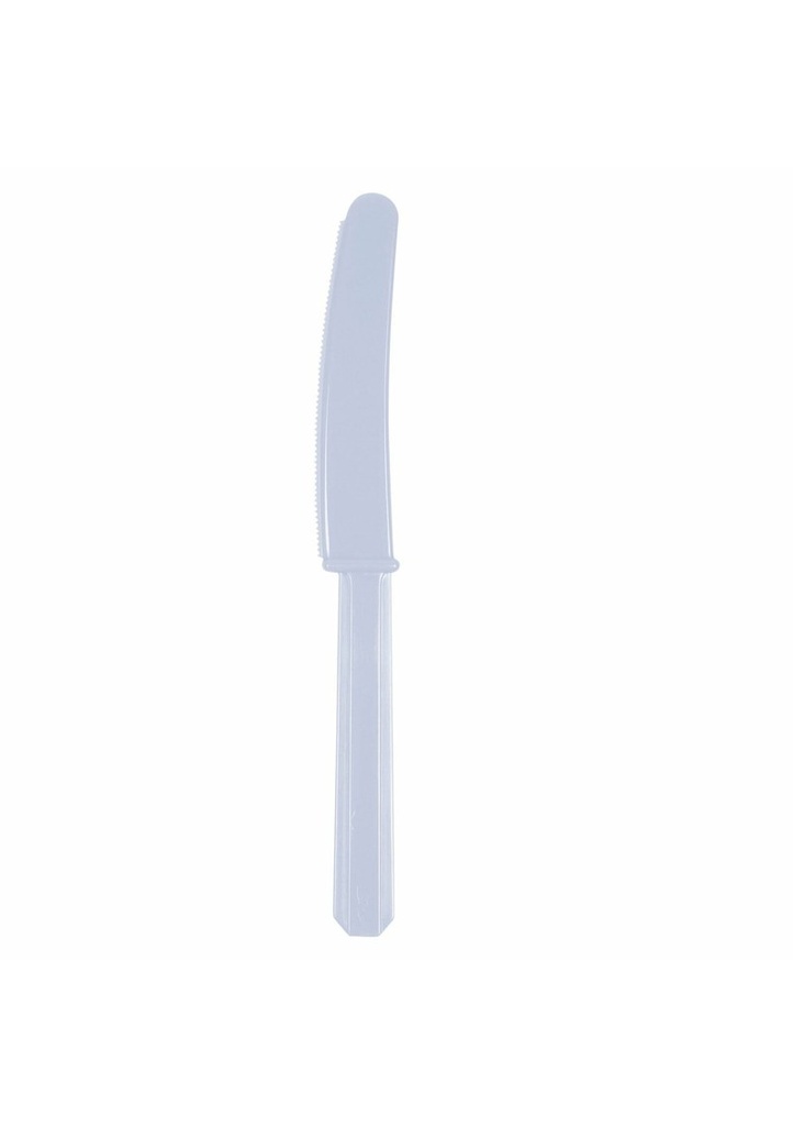 Pastel Blue Reusable Plastic Knives - 10pk