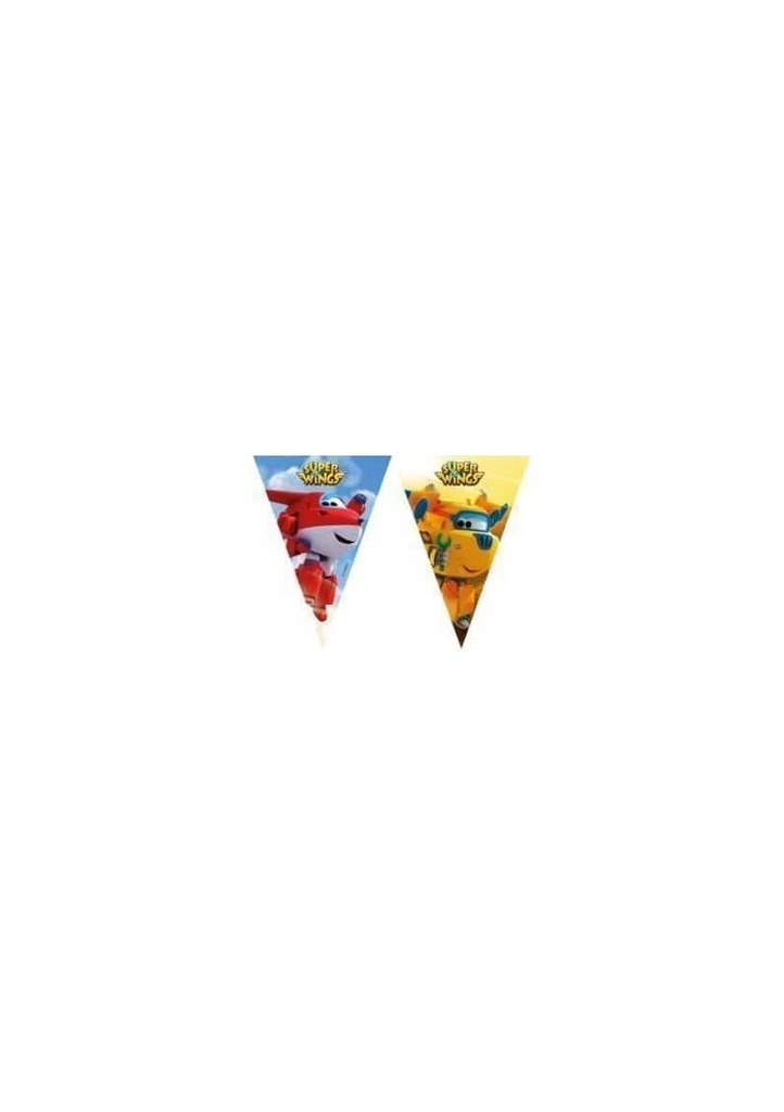 Super Wings Triangle Flag banner ( 9 flags )  - 1pk
