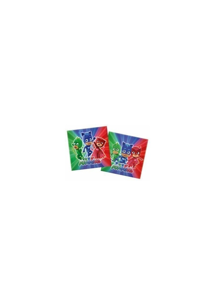 Pj Masks Two-ply Paper Napkins 33x33cm  - 20pk