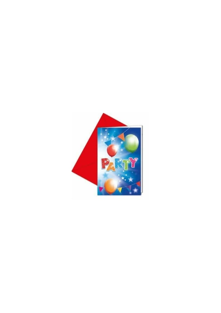 Fabulous Party Invitations & Envelopes  - 6pk