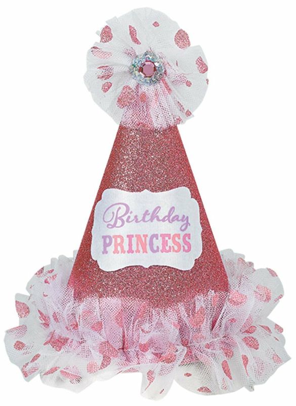 Birthday Princess Deluxe Glitter Party Hat - 22.8cm