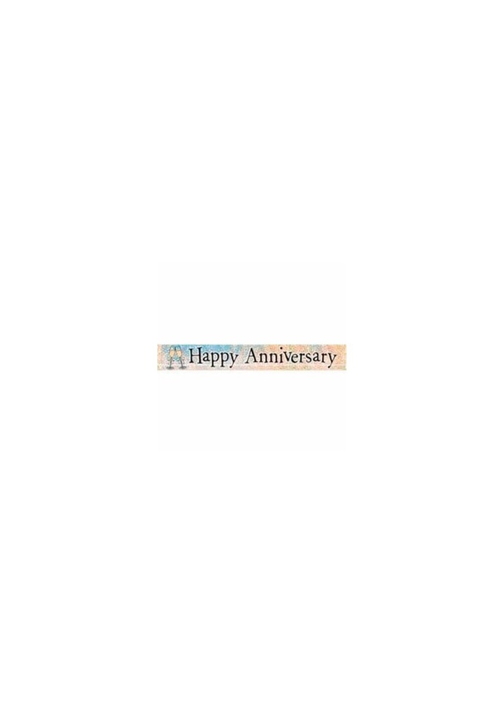 Happy Anniversary Foil Party Banner - 3.65m