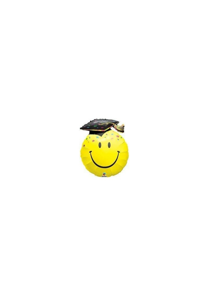 Smile Face Party Grad Shape Foil Balloon - 36''