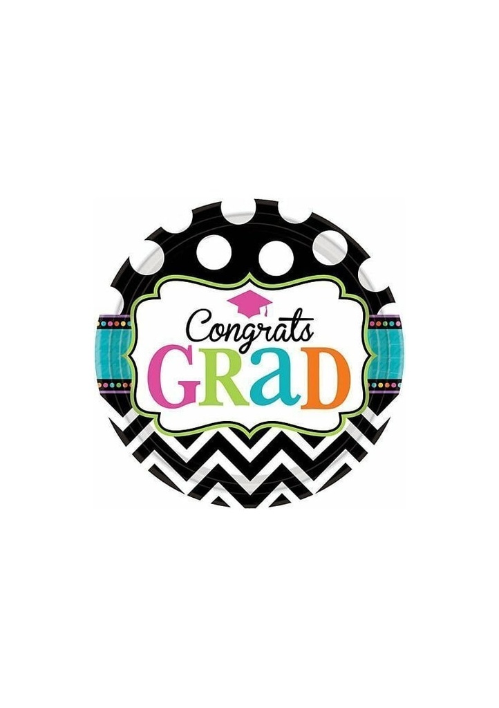 Graduation Paper Plates - 60 plates
