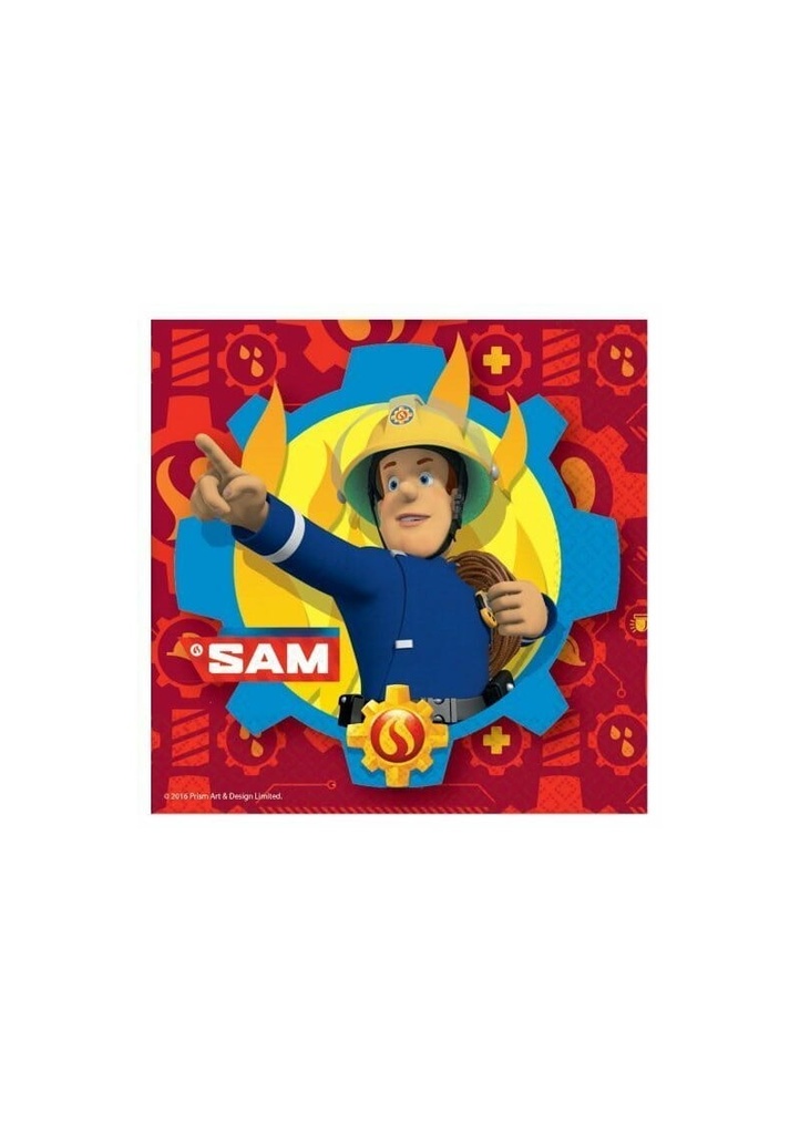 Fireman Sam Lunch Napkins 33cm x 33cm - 20pk