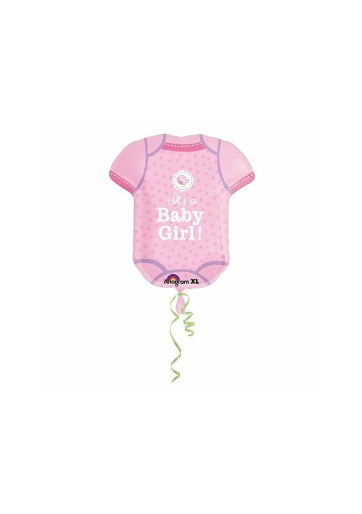 SuperShape Baby Shower With Love Girl Foil Balloon - 55 x 60 cm