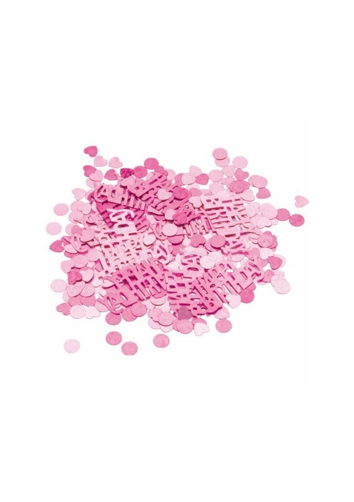 [500181] Happy Birthday Girl Pink Confetti - 15g
