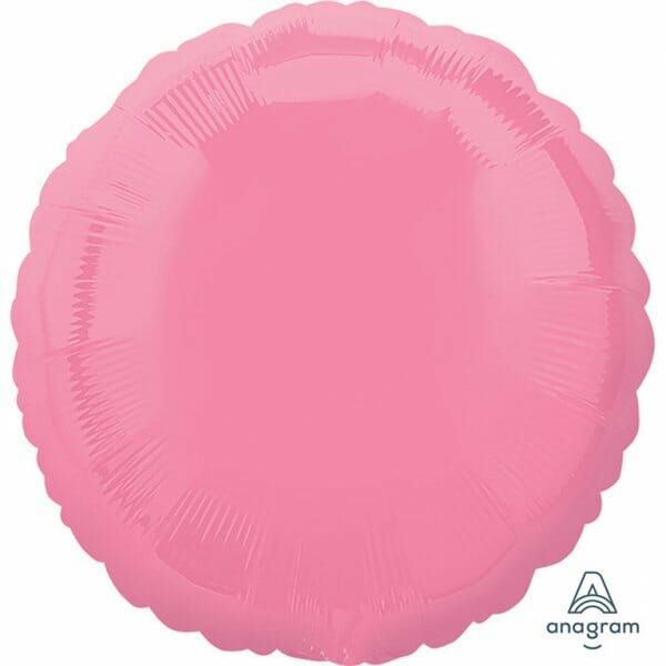 [2301101] Bubble Gum Pink" Foil Balloon Round - 43cm