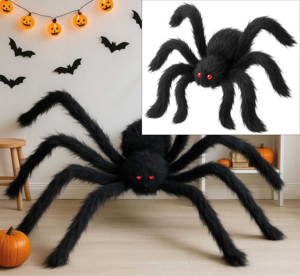 Halloween Decoration Black Spider 200cm