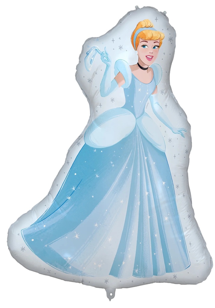 Princess Cinderella Shaped Supesize Foil Balloon 97x75cm