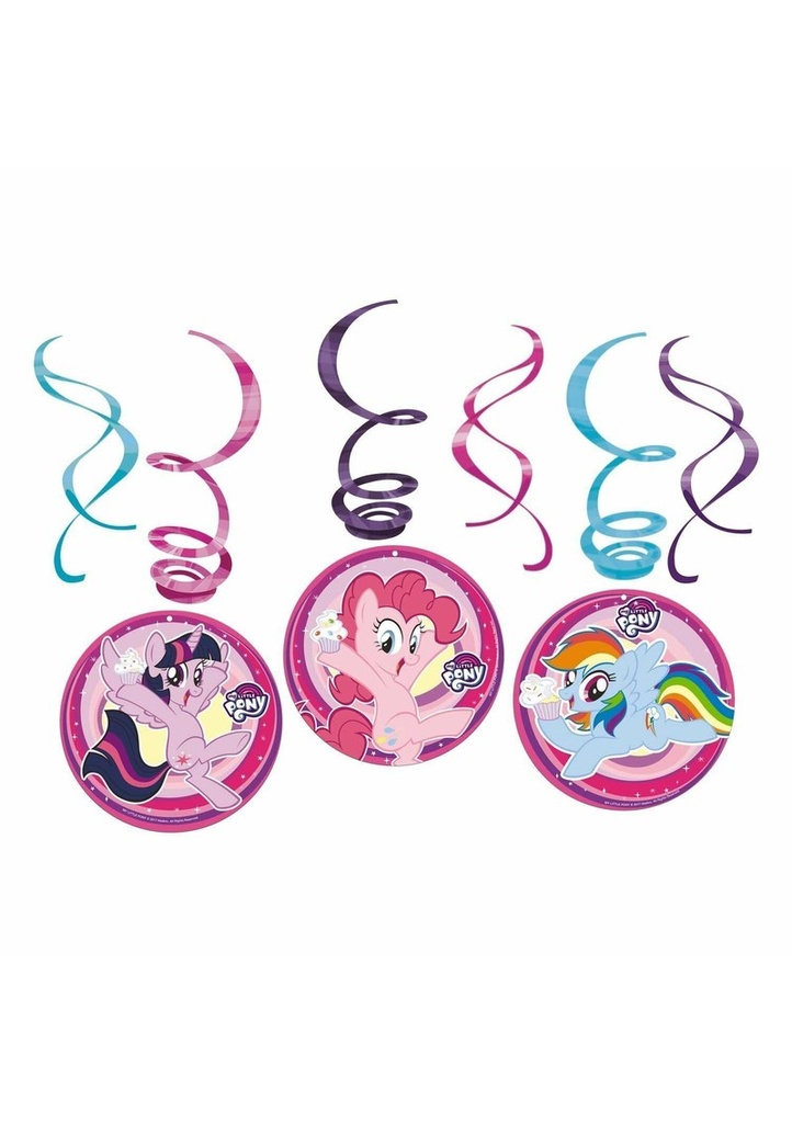 My Little Pony Swirl Decoration - 6 pk